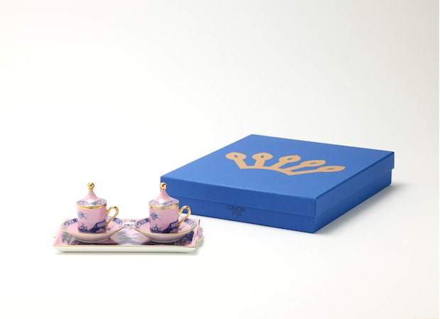 COFFEE SET FOR TWO WITH TRAY | GINORI 1735